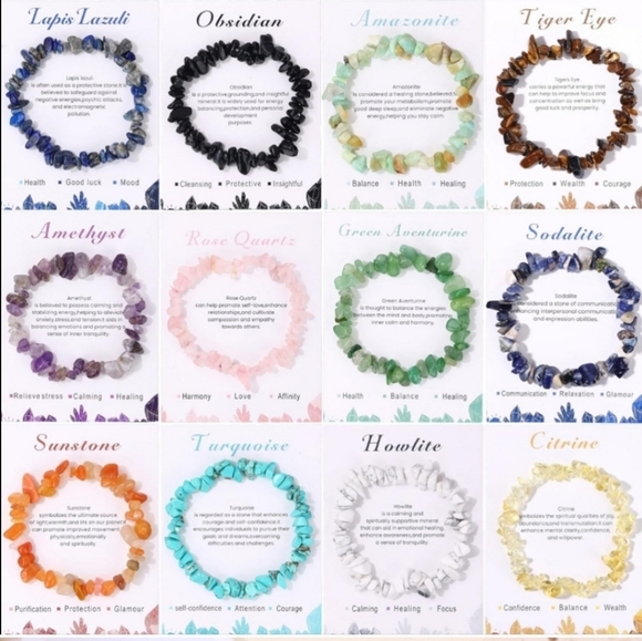 Howlite Natural Stone Crystal Bracelet, Calming, Healing, Focus, New! - Picture 4 of 5